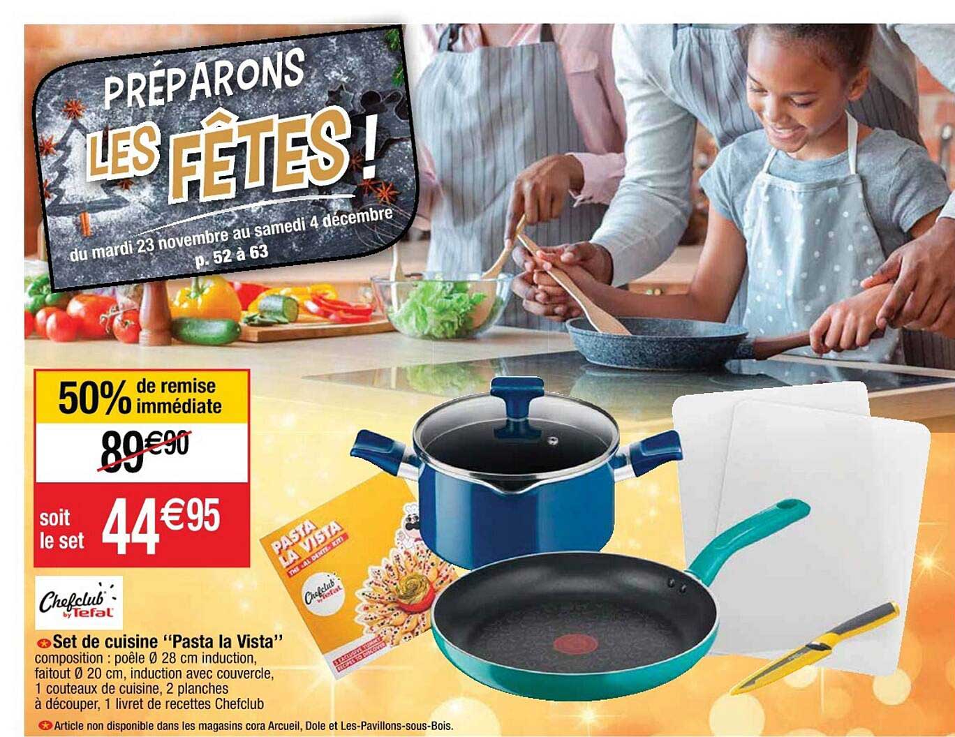 set de cuisine "pasta la vista" chefclub tefal