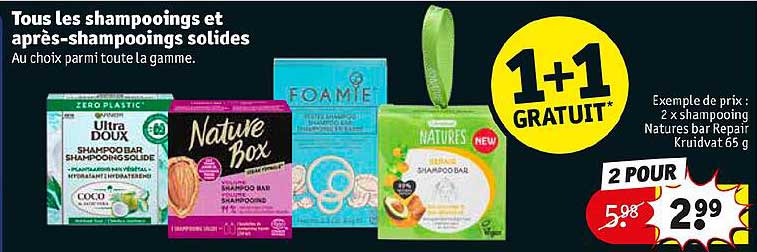 shampooings et après-shampooings solides