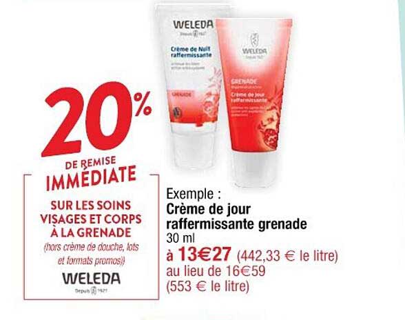 Soins Visages Et Corps à La Grenade : Crème De Jour Raffermissante Grenade