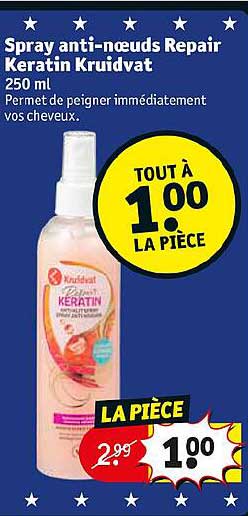 spray anti-nœuds repair kératin kruidvat