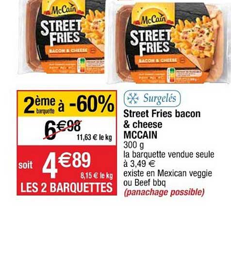 Street Fries Bacon & Cheese Mc Cain