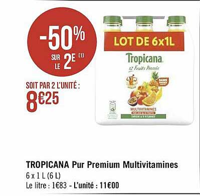Tropicana Pur Premium Multivitamines