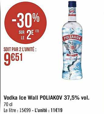 vodka ice wall poliakov 37,5% vol.
