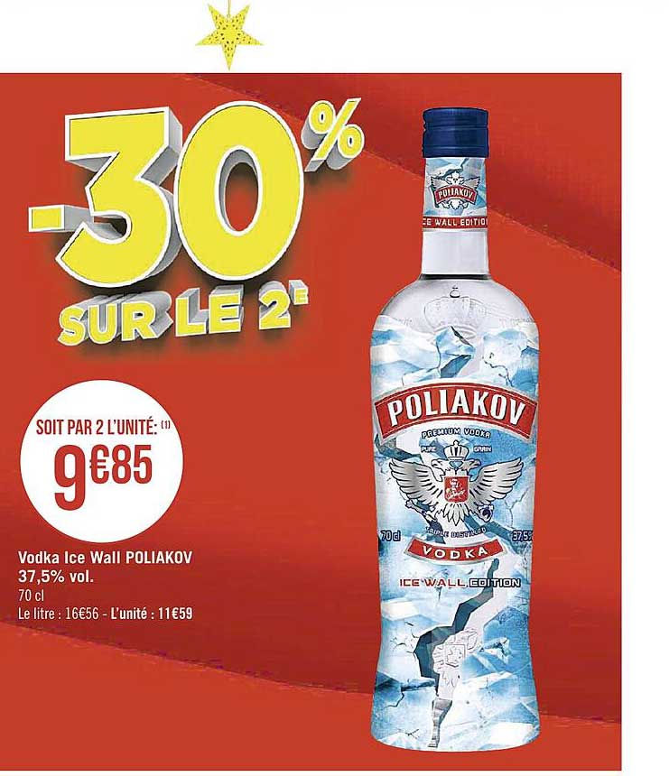 Vodka Ice Wall Poliakov 37.5% Vol.