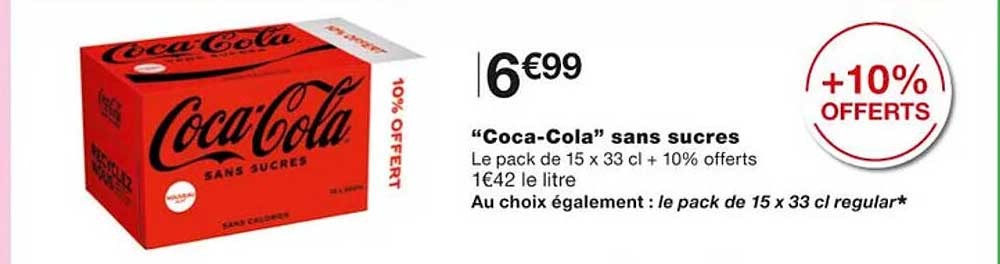 "coca-cola" sans sucres