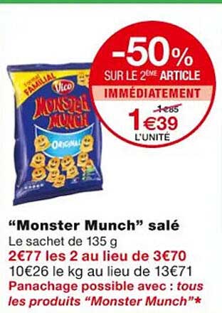 "monster Munch" Salé
