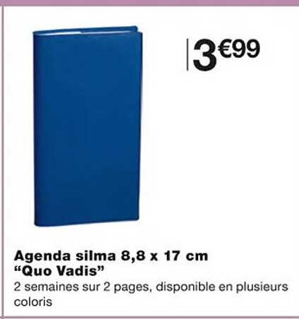 Agenda Silma 8,8 X 17 Cm "quo Vadis"