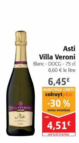 asti villa veroni blanc - docg