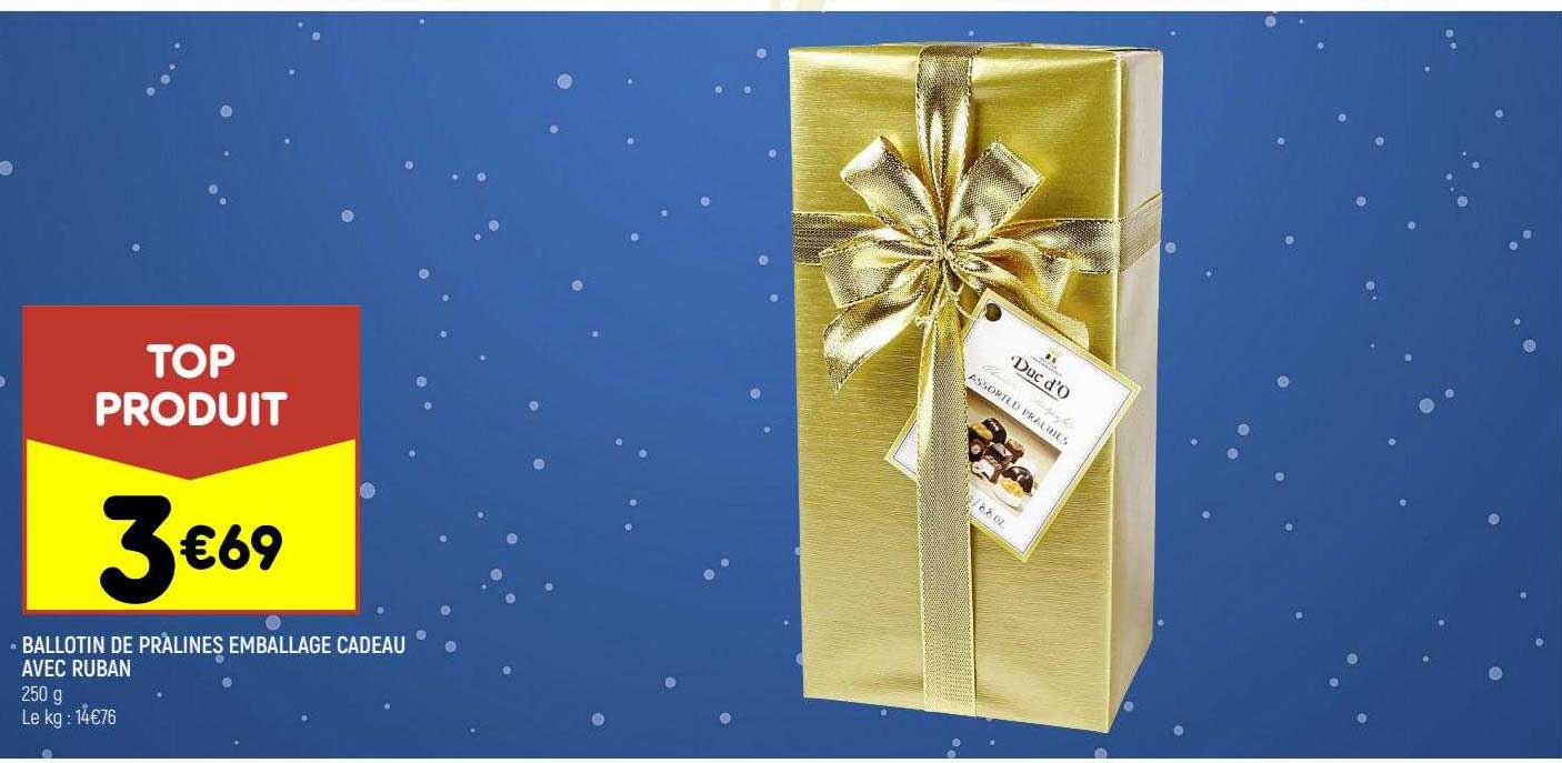 Ballotin De Pralinés Emballage Cadeau Avec Ruban