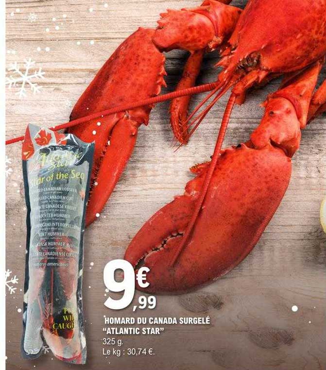 homard du canada surgelé "atlantic star"