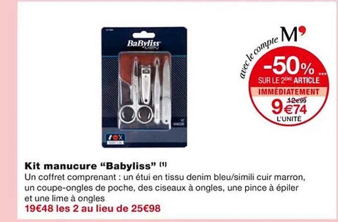 kit manucure "babyliss"
