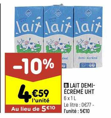 lait demi-écrémé uht