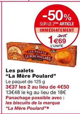 les palets "la mère poulard"