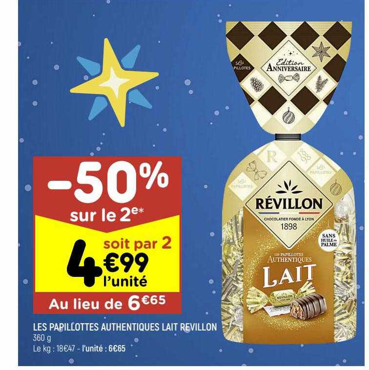 Les Papillotes Authentiques Lait Révillon