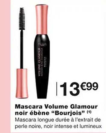 mascara volume glamour noir ébène "bourjois"