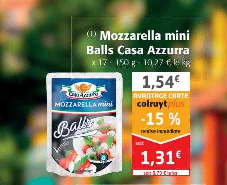 mozzarella mini balls casa azzurra