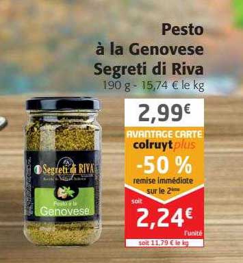 Pesto à La Genovese Segreti Di Riva