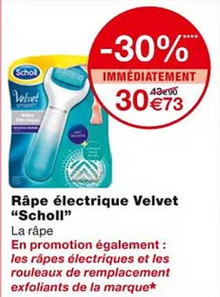 Râpe électrique Velvet "scholl"