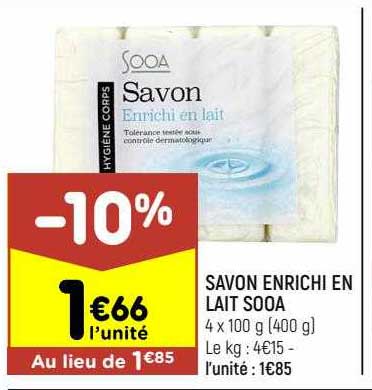Savon Enrichi En Lait Sooa