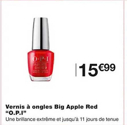 vernis à ongles big apple red "o.p.i."