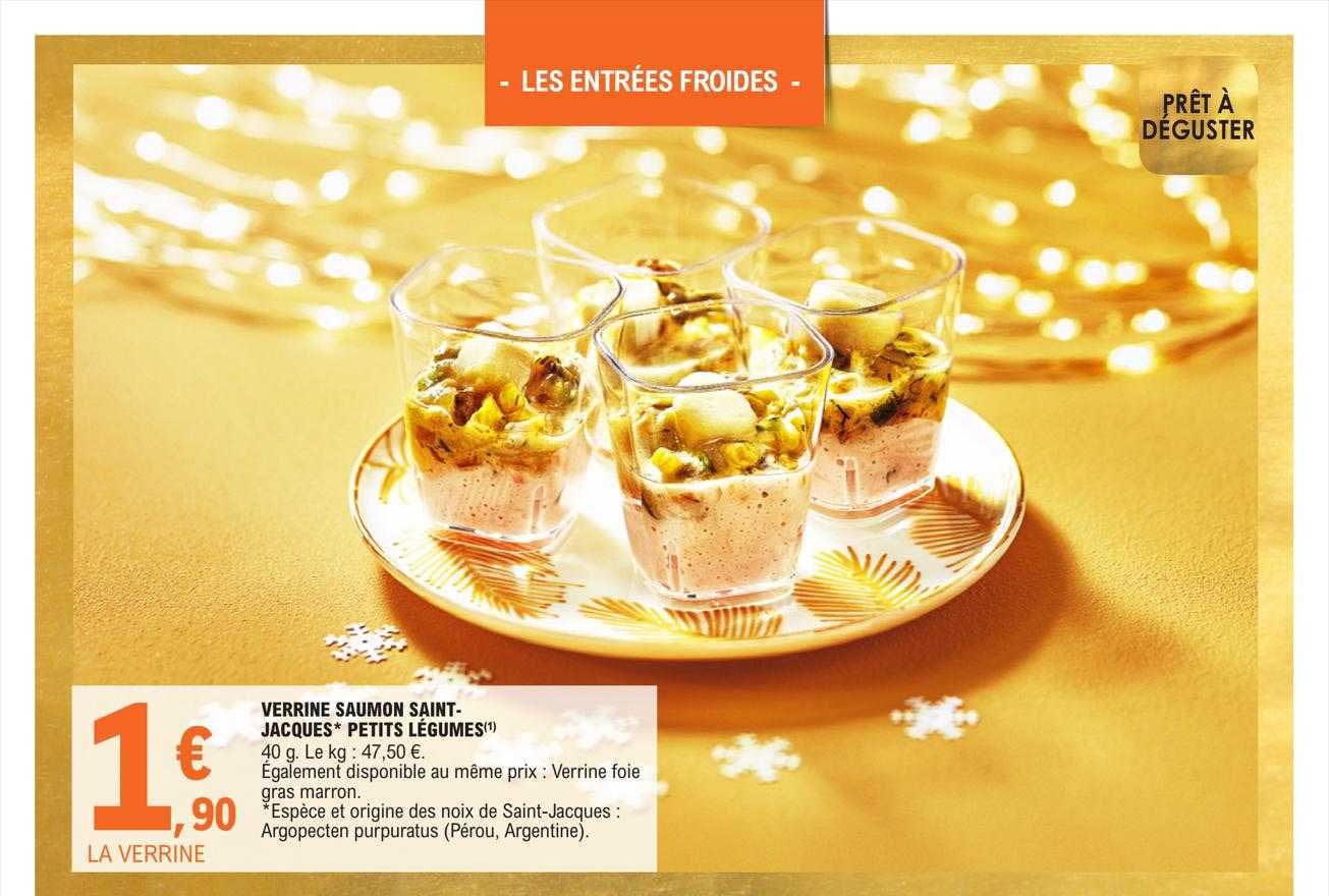 verrine saumon saint-jacques petits légumes