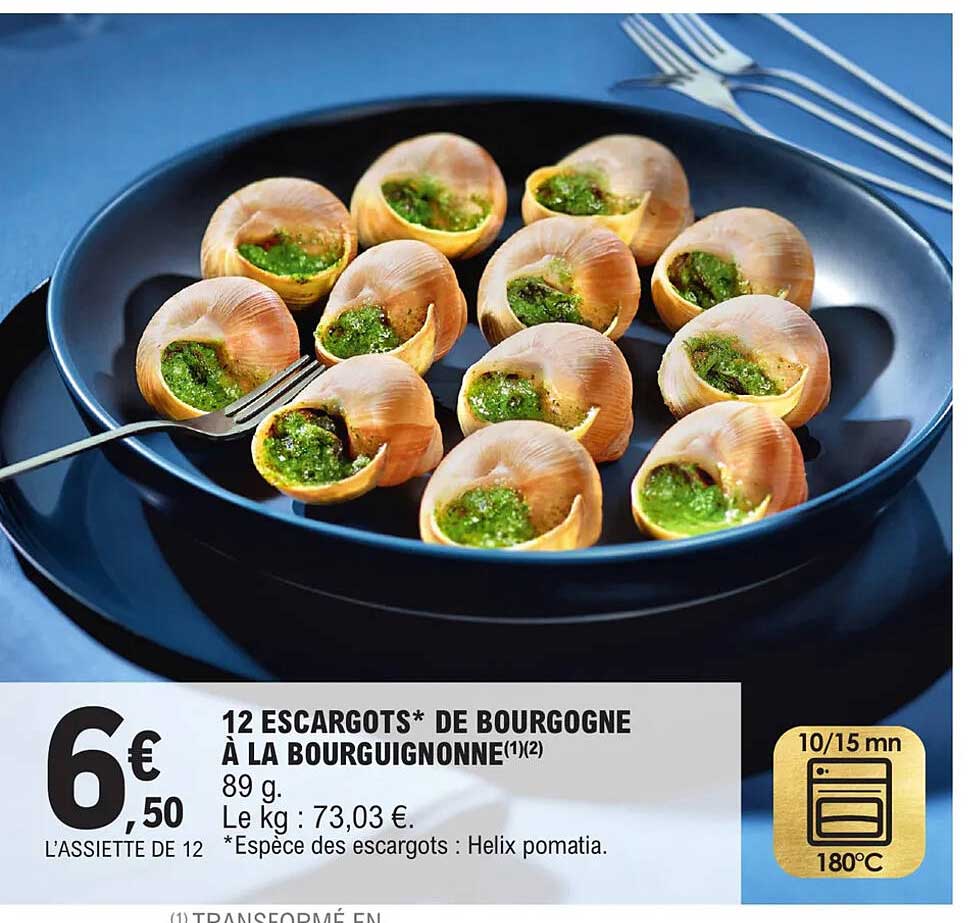 12 escargots de bourgogne à la bourguignonne