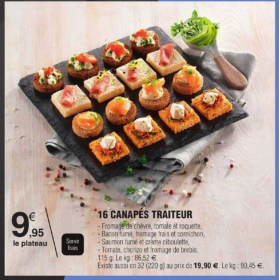 16 Canapés Traiteur