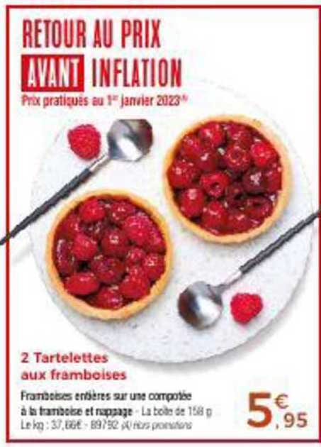 2 Tartelettes Aux Framboises