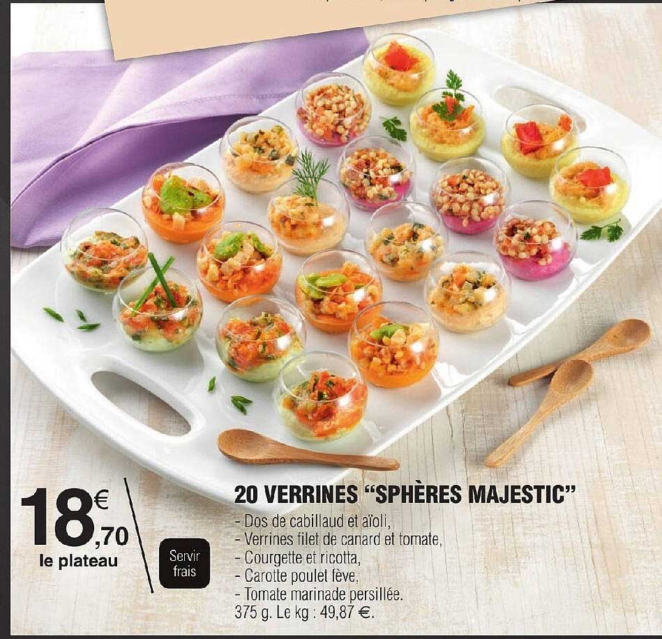20 Verrines "sphères Majestic"