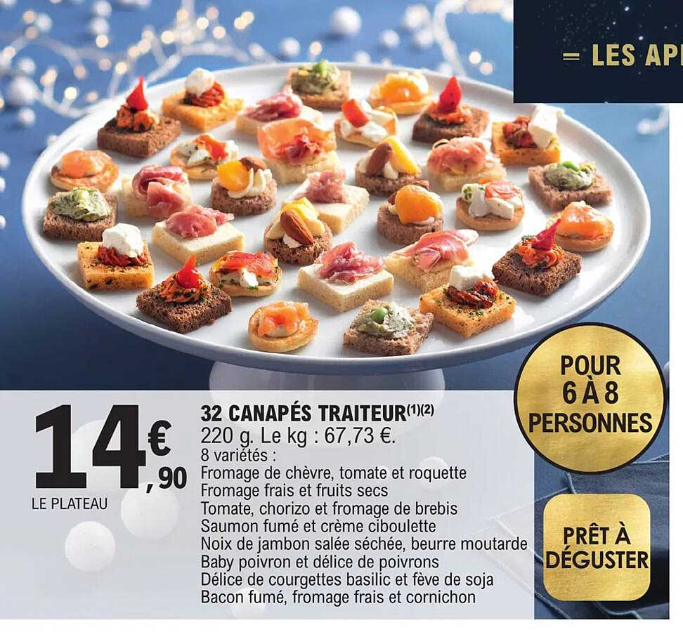 32 Canapés Traiteur
