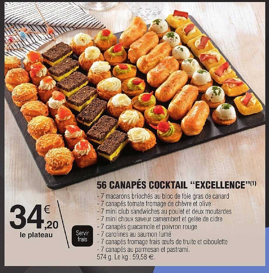 56 Canapés Cocktail "excellence"