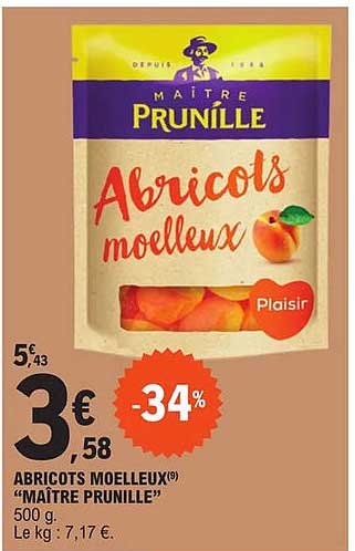 abricots moelleux "maître prunille"
