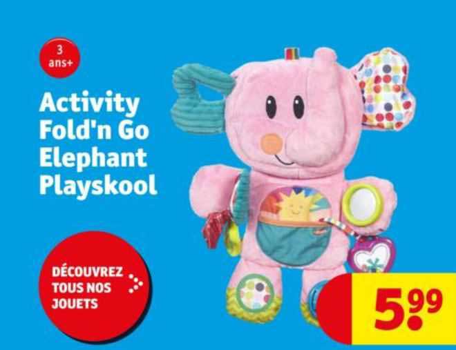 activity fold'n go elephant playskool