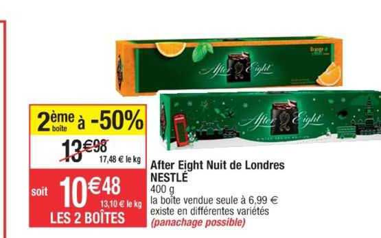 after eight nuit de londres nestlé