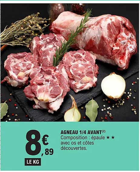 agneau 1/4 avant