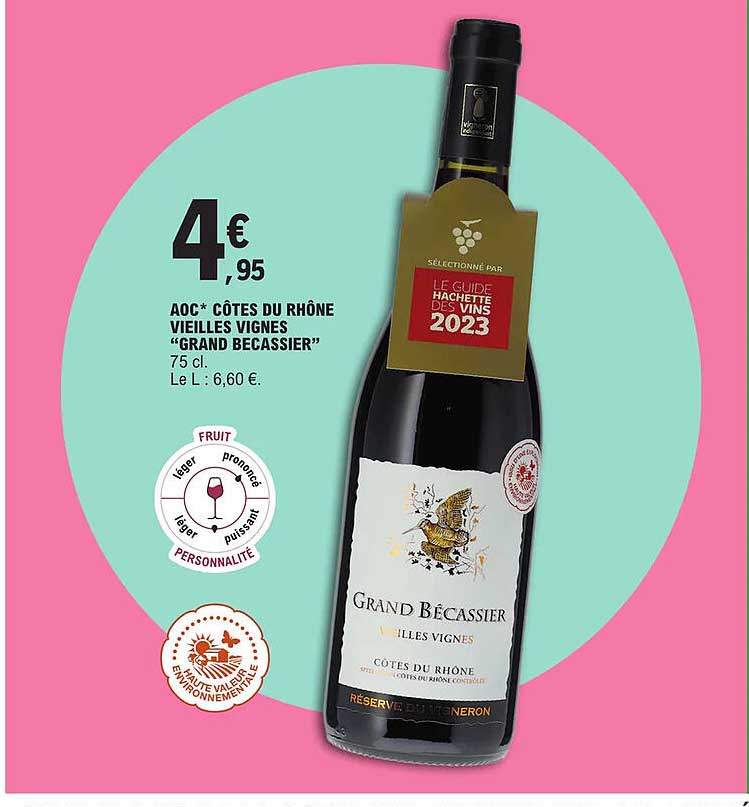 aoc côtes du rhône vieilles vignes "grand becassier"