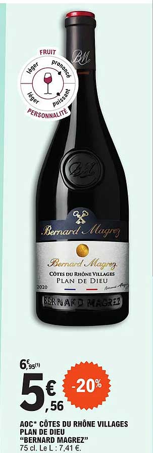 aoc côtes du rhône villages plan de dieu "bernard magrezé