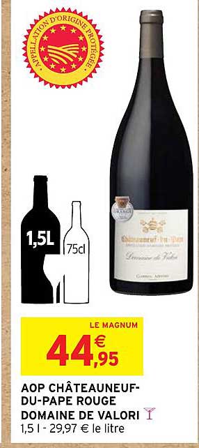 aop châteauneuf-du-pape rouge domaine de valori