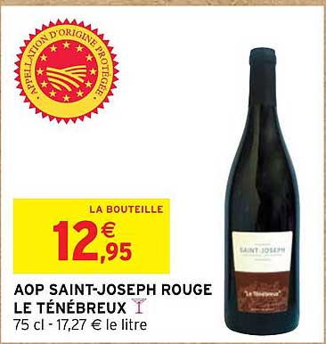 aop saint-joseph rouge le ténébreux