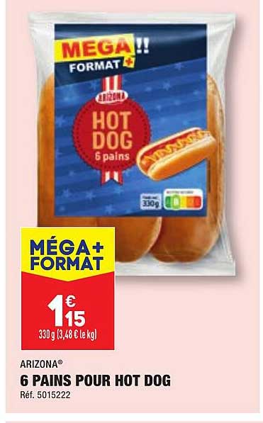 arizona 6 pains pour hot dog