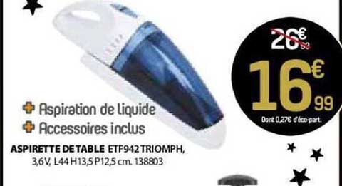 aspirette de table triomph