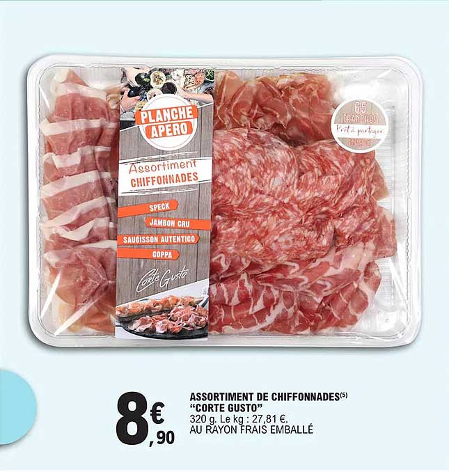 assortiment de chiffonnades "corte gusto"