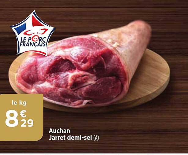 auchan jarret demi-sel
