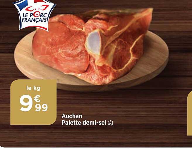 auchan palette demi-sel