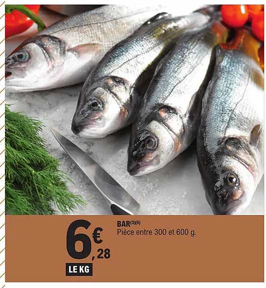 bar pièce entre 300 et 600 g