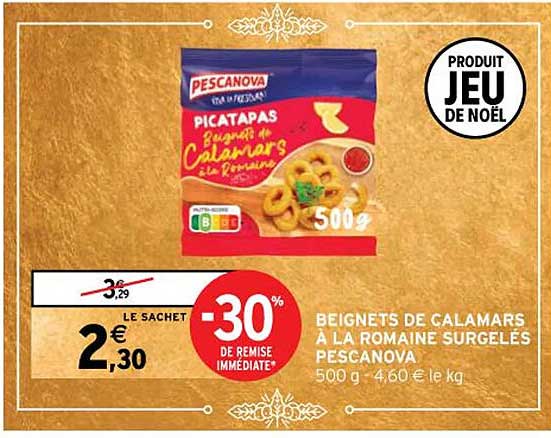 Beignets De Calamars à La Romaine Surgelés Pescanova