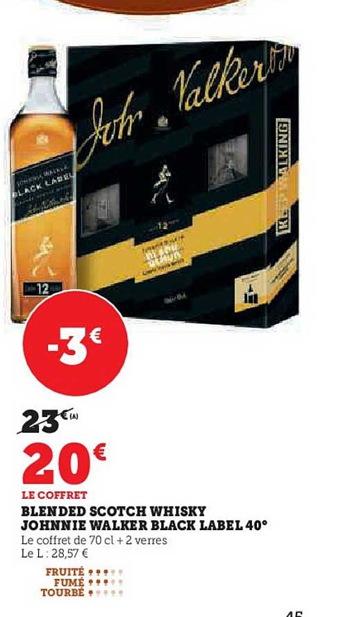 blended scotch whisky johnnie walker black label 40°