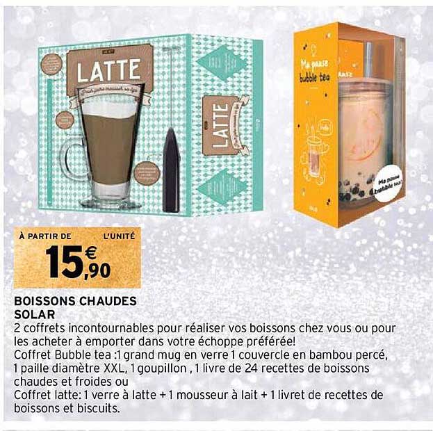 boissons chaudes solar