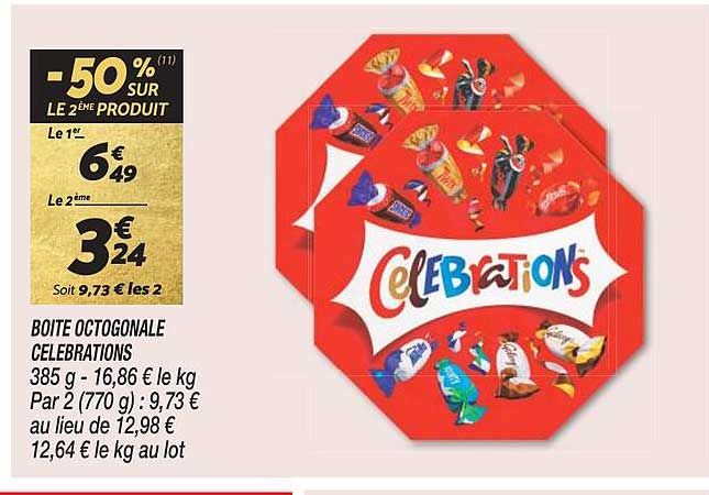 boîte octogonale célébrations