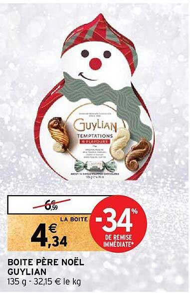 boîte père noël guylian